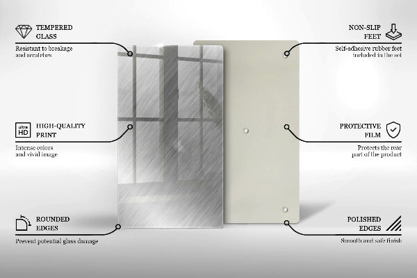 Induction hob protector Metal texture background