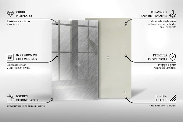 Induction hob protector Metal texture background