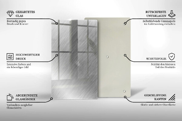 Induction hob protector Metal texture background