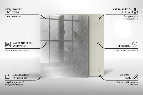 Induction hob protector Metal texture background