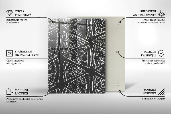 Induction hob protector Pizza illustration