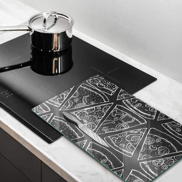 Induction hob protector Pizza illustration