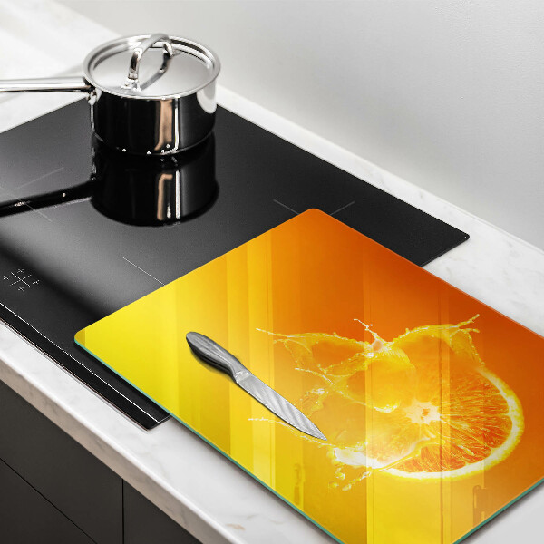 Induction hob protector Juicy fruit of orange