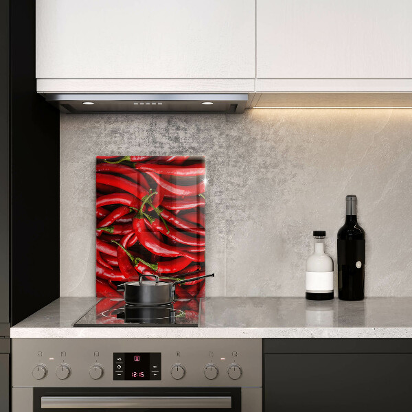 Induction hob protector Hot chili peppers