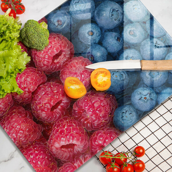Induction hob protector Fruit of raspberry and blueberries