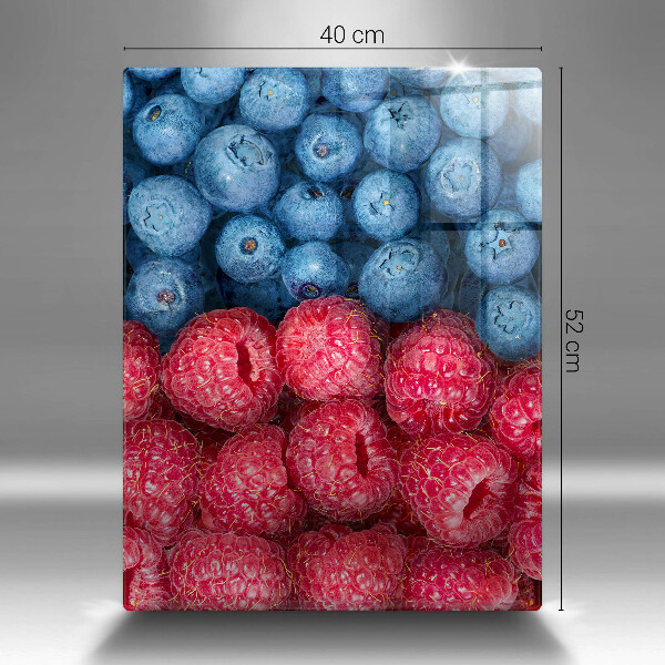 Induction hob protector Fruit of raspberry and blueberries