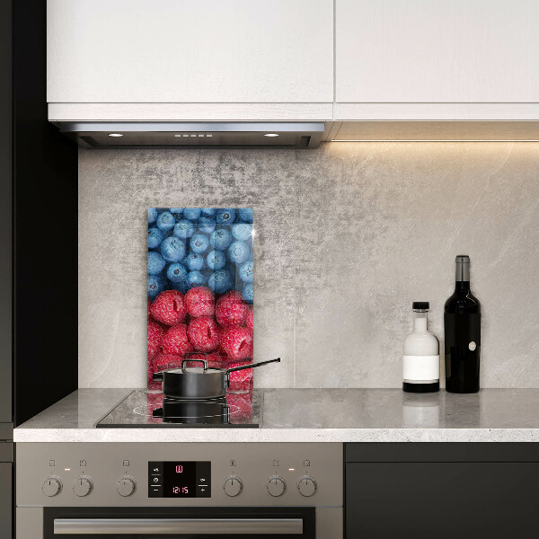 Induction hob protector Fruit of raspberry and blueberries