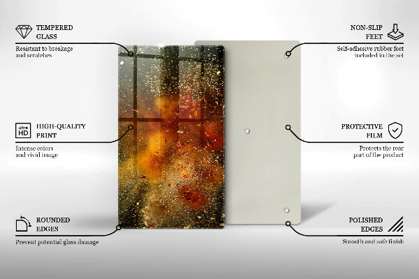 Induction hob protector Colorful spices