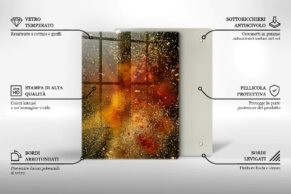 Induction hob protector Colorful spices