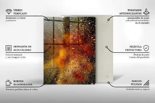 Induction hob protector Colorful spices