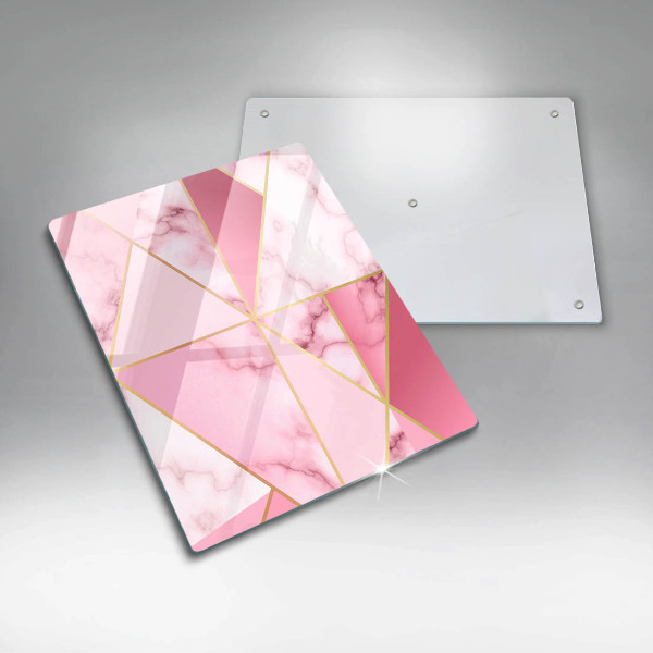 Induction hob protector Geometric marble