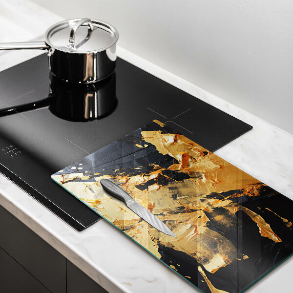 Induction hob protector Elegant paint texture