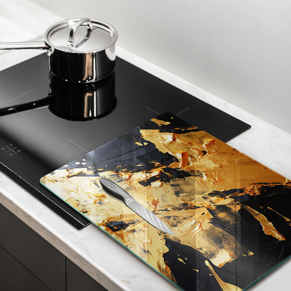 Induction hob protector Elegant paint texture