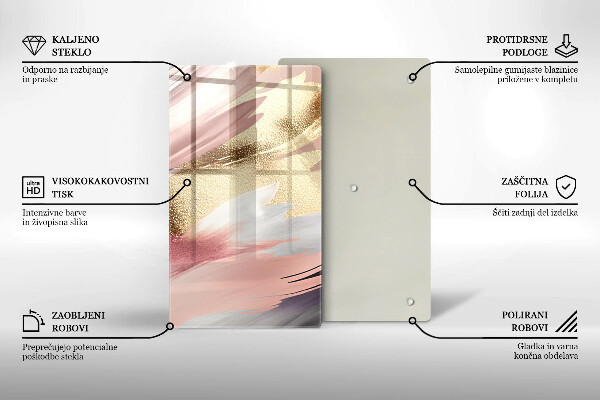 Induction hob protector Pastel spots