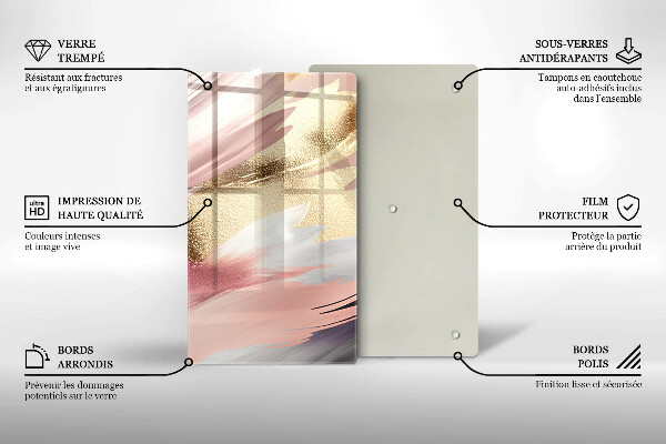 Induction hob protector Pastel spots