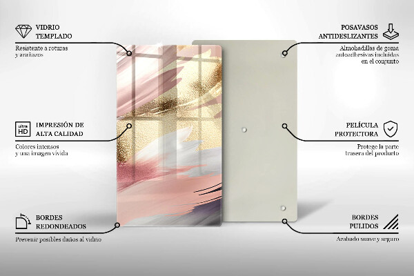 Induction hob protector Pastel spots