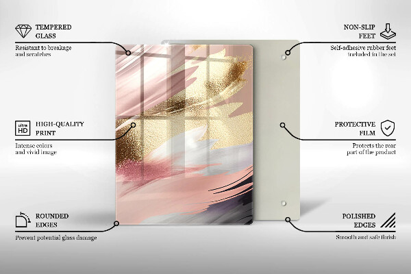 Induction hob protector Pastel spots