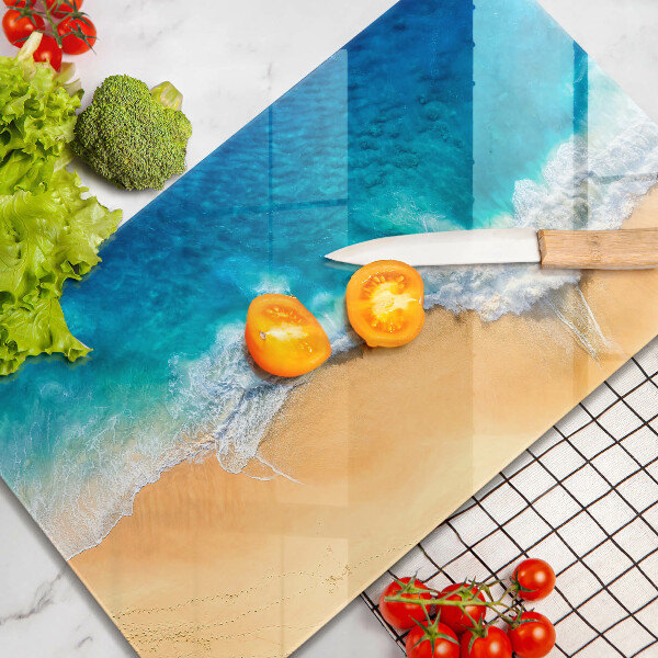 Induction hob protector Beach and sea