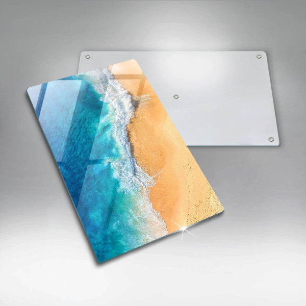 Induction hob protector Beach and sea