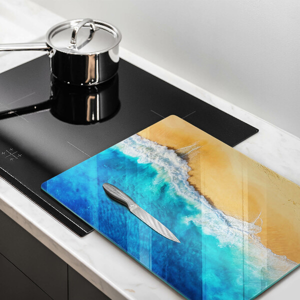 Induction hob protector Beach and sea
