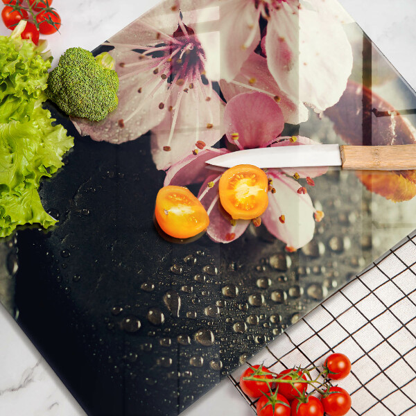 Induction hob protector Flowers stones zen