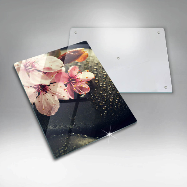 Induction hob protector Flowers stones zen