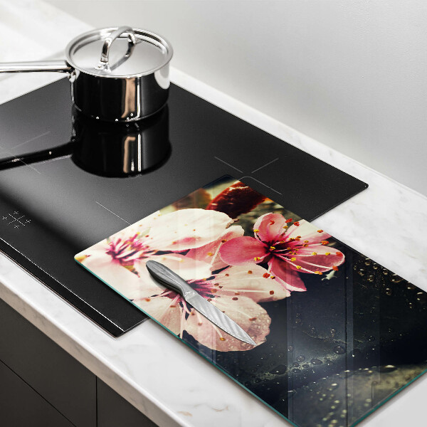 Induction hob protector Flowers stones zen