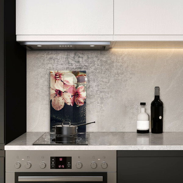 Induction hob protector Flowers stones zen