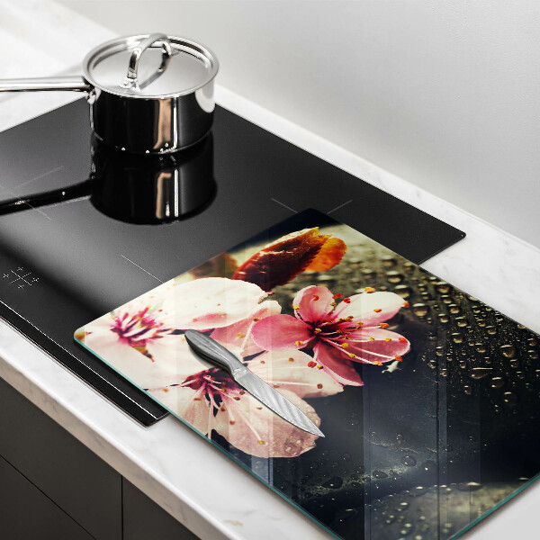 Induction hob protector Flowers stones zen