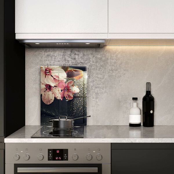 Induction hob protector Flowers stones zen