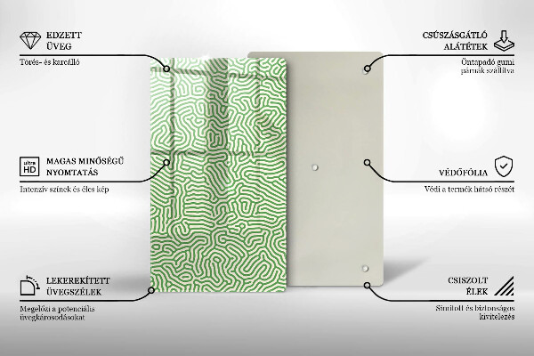 Induction hob protector Abstraction lines