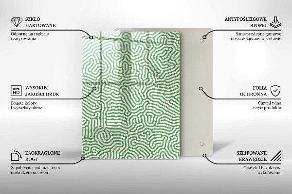 Induction hob protector Abstraction lines