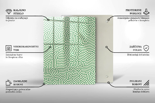 Induction hob protector Abstraction lines