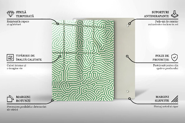 Induction hob protector Abstraction lines