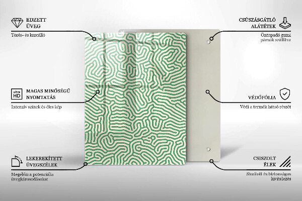 Induction hob protector Abstraction lines