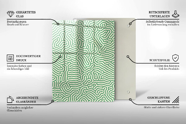 Induction hob protector Abstraction lines