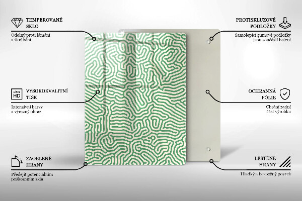 Induction hob protector Abstraction lines