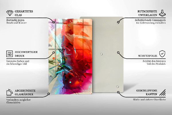 Worktop cover Painted abstraction