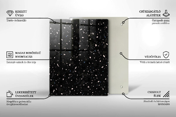 Worktop cover Dark stone