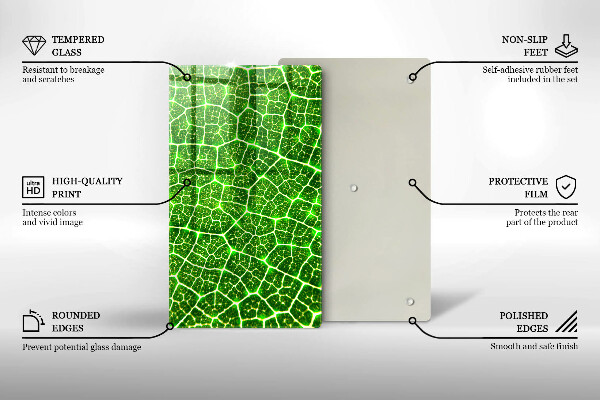 Worktop cover Leaf structure