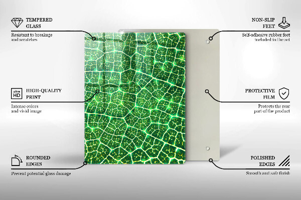 Worktop cover Leaf structure