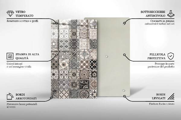 Induction hob protector Decorative tiles