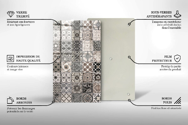 Induction hob protector Decorative tiles