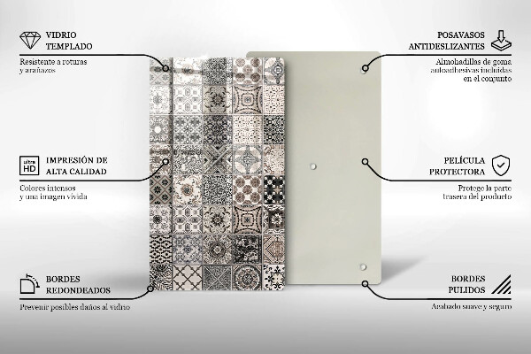 Induction hob protector Decorative tiles