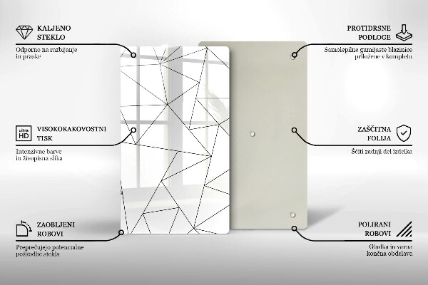 Work surface savers White triangles