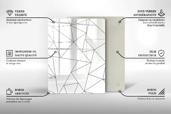 Work surface savers White triangles