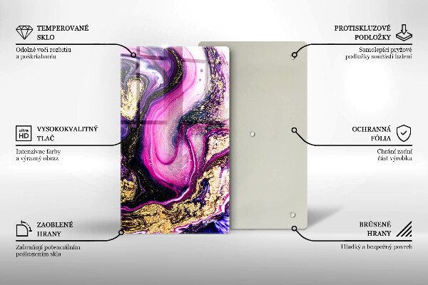 Worktop cover Abstraction design gold