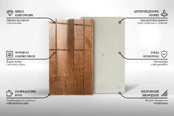 Induction hob protector Wood texture