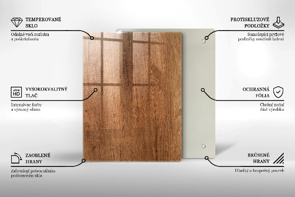 Induction hob protector Wood texture