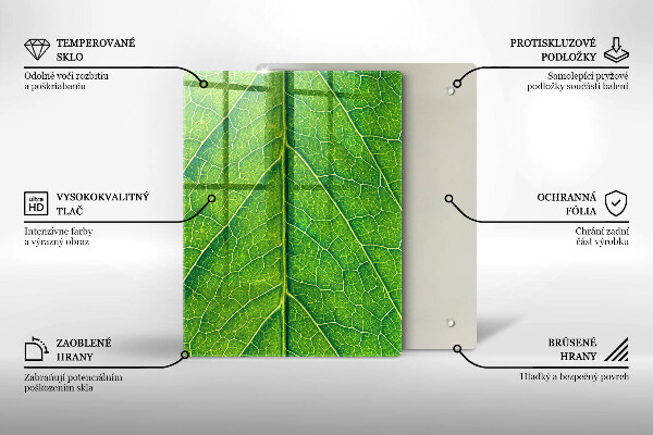 Induction hob protector Leaf lines nature